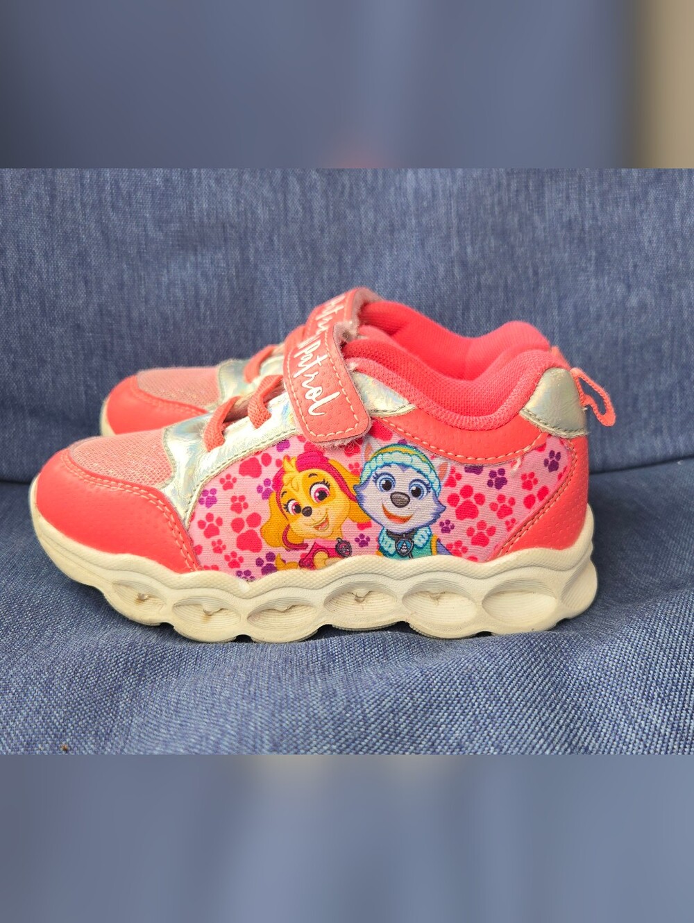 Paw Patrol Coral Pink Toddler Runner with Skye & Everest
